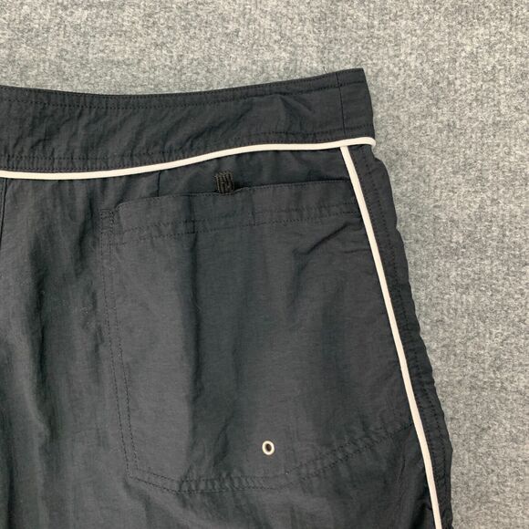 Vintage Ralph Lauren Board Shorts Mens S Small Black Nylon Drawstring Tie Beach - Picture 9 of 12